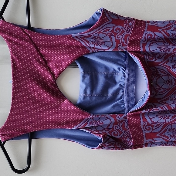 Prana Small Holly Pink Blue Dress Athletic Athleisure Sporty - Picture 7 of 12